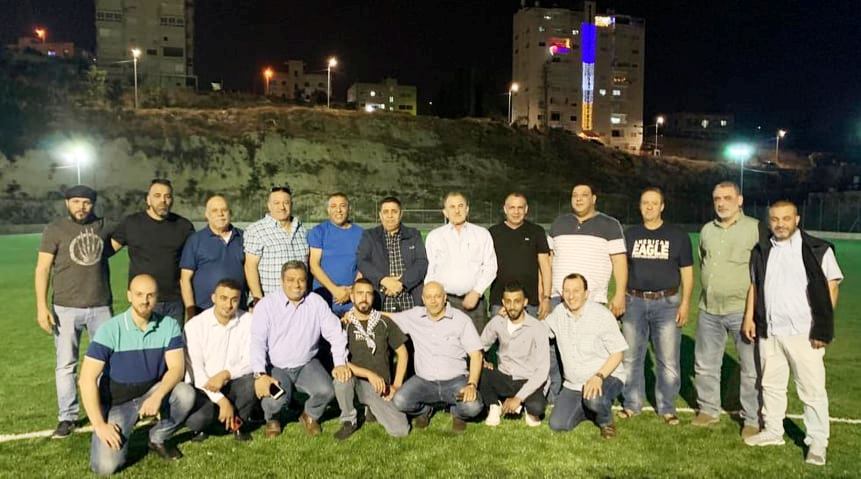 اللواء بلال النتشة ووفد من حركة فتح يتفقدون استاد القدس الدولي