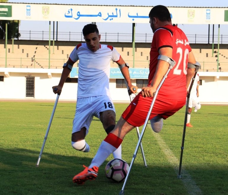 جمعية فلسطين مبتوري الاطراف تطلق منافسات بطولة دوري القدم الثاني بغزة