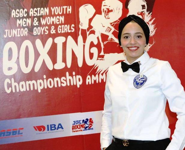 ديانا الكردي اول قاضي دولي في الملاكمة الاردنية