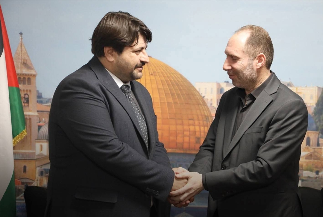 الاتحاد العام للرياضة العسكرية الفلسطينية يستقبل مدير المركز الثقافي التركي في فلسطين