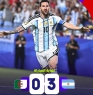 الأرجنتين تتفوق على الجزائر بثلاثية.