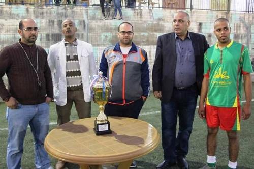 فريق نخيل فلسطين يتوج بلقب بطولة المؤسسات في اريحا لخماسي القدم