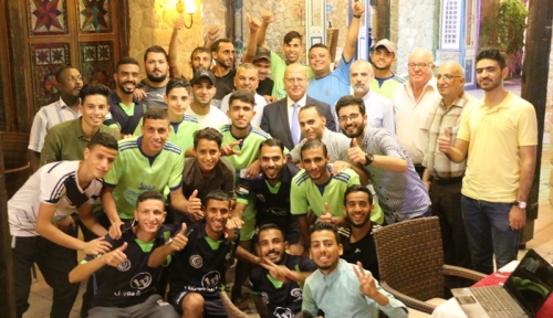 الرئيس الفخري لنادي الهلال.. النائب الخضري يحتفي بفريق كرة القدم