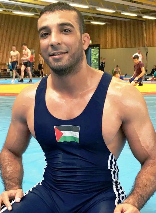 المصارع الفلسطيني ربيع خليل يستعد للمشاركة في تصفيات اولمبياد طوكيو