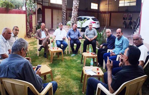 أبو ماهر حلس يجتمع مع أعضاء المكتب الحركي الرياضي في المحافظات الجنوبية