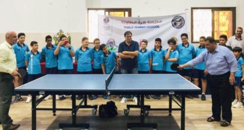 الجزيرة يفتتح أول مدرسة لكرة الطاولة في القطاع للناشئين