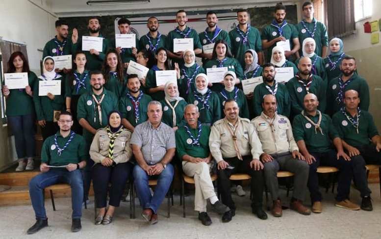 جمعية الكشافة الفلسطينية تختتم الدراسة التمهيدية للشارة الخشبية